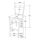 Jaden 5-piece Square Counter Height Dining Set Espresso