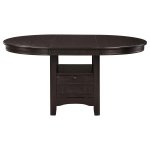 Lavon 5-piece Oval Extension Leaf Dining Set Espresso