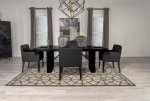 Catherine 5-piece Rectangular Dining Table Set Black