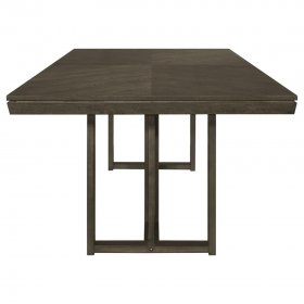 Kelly 5-piece Rectangular Dining Table Set Dark Grey