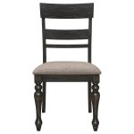 Bridget 5-piece Rectangular Dining Set Charcoal Sand Through