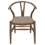 Dinah 5-piece Round Solid Wood Dining Set Walnut