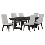 Hathaway 7-piece Rectangular Dining Table Set Acacia Brown