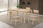 Parkridge 5-piece 59-inch Wood Dining Set White Washed