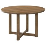 Biltmore 5-piece 46-inch Round Wood Dining Table Set Walnut