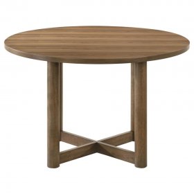 Biltmore 5-piece 46-inch Round Wood Dining Table Set Walnut