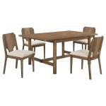 Biltmore 5-piece 71-inch Rectangular Dining Table Set Walnut