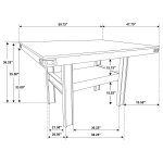 Patterson 5-piece Counter Height Dining Set Mango Oak