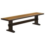 Bexley 6-piece Rectangular Live Edge Dining Table Set Honey