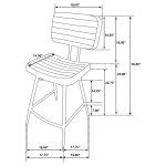 Partridge 7-piece Counter Dining Set Sheesham and Espresso