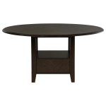 Twyla 5-piece 60-inch Round Wood Dining Table Set Dark Cocoa