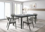 Stevie 5-piece Rectangular Dining Table Set Grey and Black