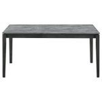 Stevie 7-piece Rectangular Dining Table Set Grey and Black