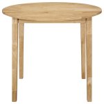 Bucknell 3-piece Round Drop Leaf Dining Table Set Natural