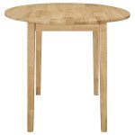 Bucknell 3-piece Round Drop Leaf Dining Table Set Natural