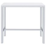 Natividad 5-piece Pub Height Bar Table Set White High Gloss