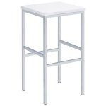 Natividad 5-piece Pub Height Bar Table Set White High Gloss