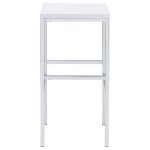 Natividad 5-piece Pub Height Bar Table Set White High Gloss