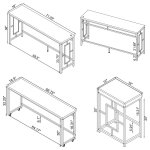 Jackson 5-piece Multipurpose Counter Height Table Set White