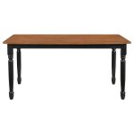 Hollyoak 5-piece Rectangular Dining Set Walnut and Black