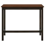 Connie 4-piece Counter Height Set Chestnut and Dark Brown