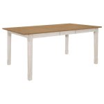 Kirby 7-piece Rectangular Dining Table Set Rustic Off White