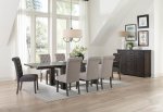 Calandra 9-piece Extension Leaf Dining Set Beige & Grey