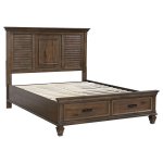 Franco 5-piece Eastern King Bedroom Set Burnished Oak