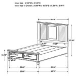 Franco 5-piece Queen Bedroom Set Burnished Oak