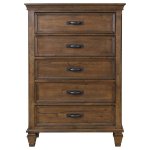 Franco 5-piece Queen Bedroom Set Burnished Oak