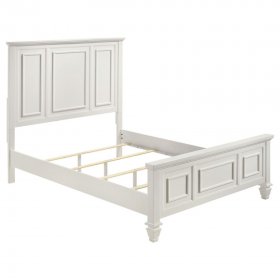 Sandy Beach 5-piece Queen Bedroom Set Cream White