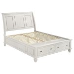 Sandy Beach 5-piece Queen Bedroom Set Cream White