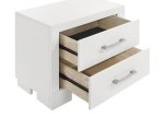 Jessica 5-piece Eastern King LED Bedroom Set Cream White