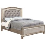 Bling Game 5-piece California King Bedroom Set Platinum