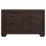 Kauffman 5-piece Eastern King Bedroom Set Dark Cocoa