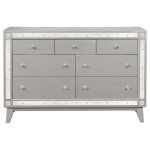 Leighton 5-piece Full Bedroom Set Metallic Mercury