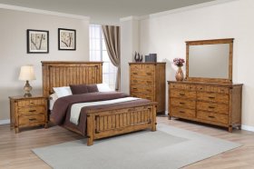 Brenner 5-piece Full Bedroom Set Rustic Honey