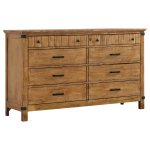 Brenner 5-piece Eastern King Bedroom Set Rustic Honey