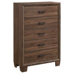 Brandon 5-piece Full Bedroom Set Warm Brown