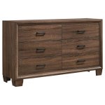 Brandon 5-piece Eastern King Bedroom Set Warm Brown