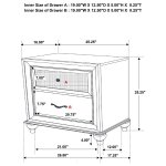 Barzini 5-piece California King Bedroom Set White