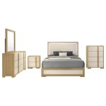 Hyland 5-piece Eastern King Bedroom Set Natural