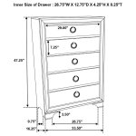 Salford 5-piece Eastern King Bedroom Set Metallic Sterling