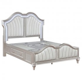 Evangeline 5-piece Eastern King Bedroom Set Silver Oak