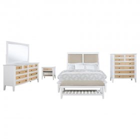 Bexhill 5-piece Eastern King Bedroom Set White