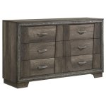 Janine 5-piece Queen Bedroom Set Grey