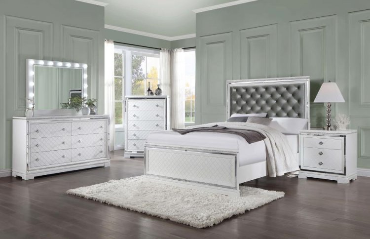 Eleanor 5-piece Eastern King Bedroom Set White