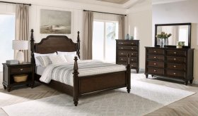 Andover 5-piece California King Bedroom Set Dark Oak