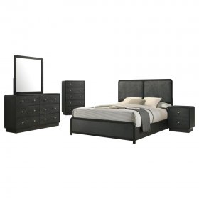 Cavelle 5-piece Queen Bedroom Set Black