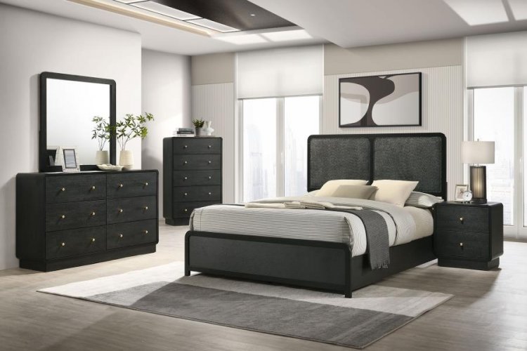 Cavelle 5-piece Queen Bedroom Set Black